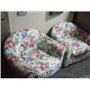 Image 1 : 2 Floral Print Side Chairs