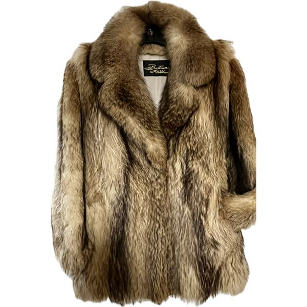 Crystal Dyed Fur Coat