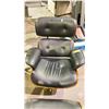 Image 6 : ITALIAN LEATHER LOUNGE CHAIR AND OTTOMAN, BLACK/ROSEWOOD