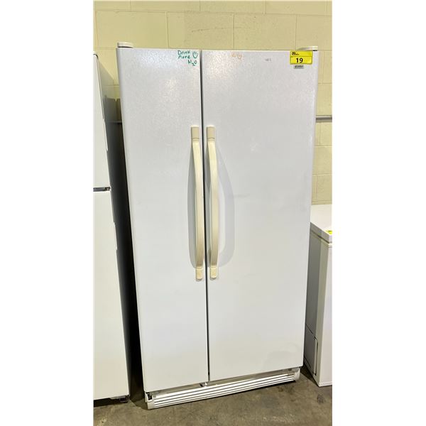 KENMORE SIDE BY SIDE FRIDGE 33"W