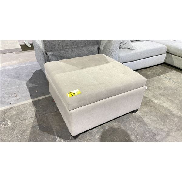 FABRIC STORAGE OTTOMAN