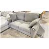 Image 2 : STUDDED FABRIC SOFA