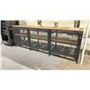 Image 2 : MODERN WOOD & METAL 3 DOOR CABINET/TV STAND 59" X 14" X 21"