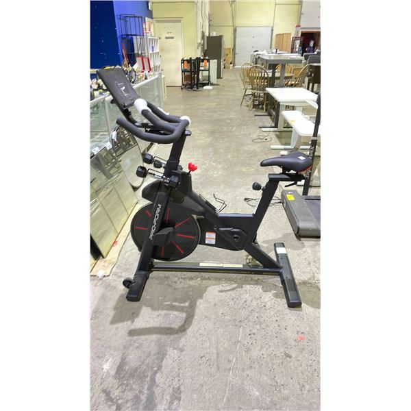 PROFORM PRO TRAINER 500 EXERCISE BIKE WITH DUMBBELLS (UNKNOWN WORKING CONDITION, MISSING 1 PEDAL)