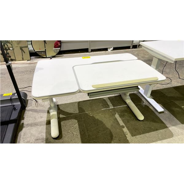 PORTABLE HEIGHT ADJUSTABLE WRITING DESK WITH DRAWER & ADJUSTABLE ANGLED SECTION