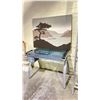 Image 2 : ASSORTED ITEMS INCLUDING; DESK, CANVAS ART, LITTLE TIKES KITCHEN & DINING CHAIR
