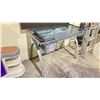 Image 3 : ASSORTED ITEMS INCLUDING; DESK, CANVAS ART, LITTLE TIKES KITCHEN & DINING CHAIR