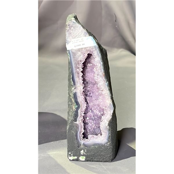 AMETHYST GEODE BRAZIL APPROX 8.5" RETAIL $1800