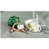 Image 3 : GREEN TOURMALINE IN MATRIX RETAIL $380 AND VELVET MALACHITE RETAIL $350