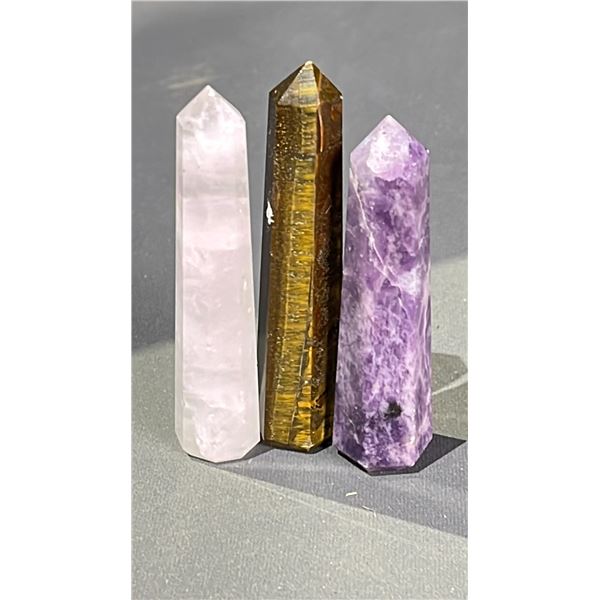 TIGER EYE TOWER, AMETHYST TOWER, AND ROSE QUARTZ TOWER