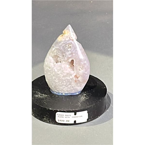 FLOWER AGATE FLAME WITH FORMATION RETAIL $400