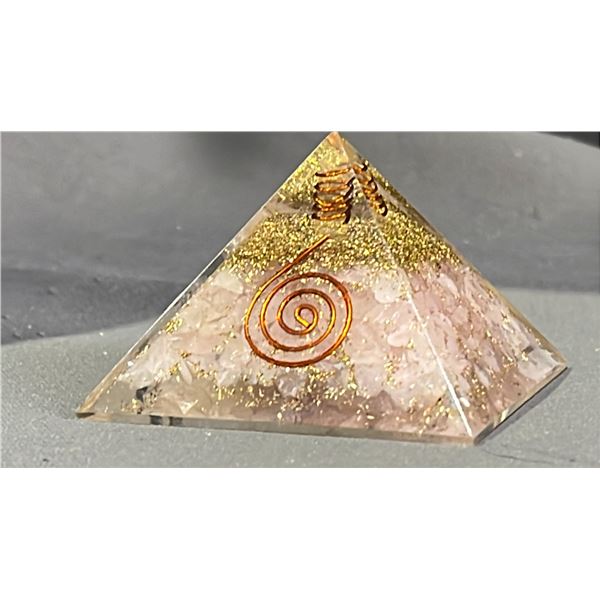 ORGONITE ROSE QUARTZ PYRAMID