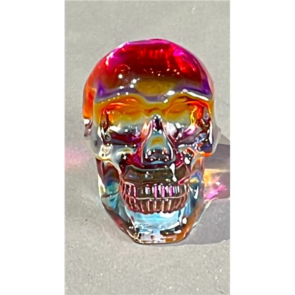 GLASS COLOUR SKULL RETAIL $350
