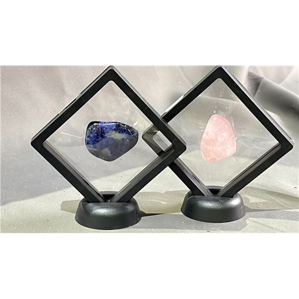 ROSE QUARTZ STONE RETAIL $150 AND SODALITE STONE RETAIL $150