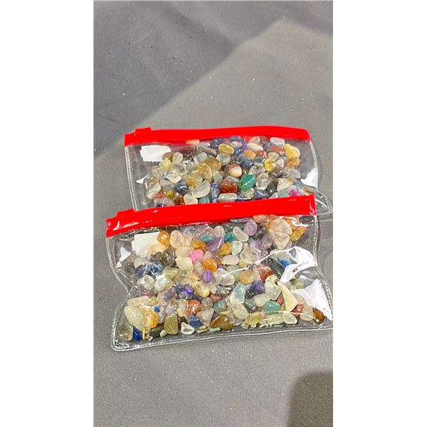 2 BAGS OF MIXED TUMBLE STONES RETAIL $300 EACH