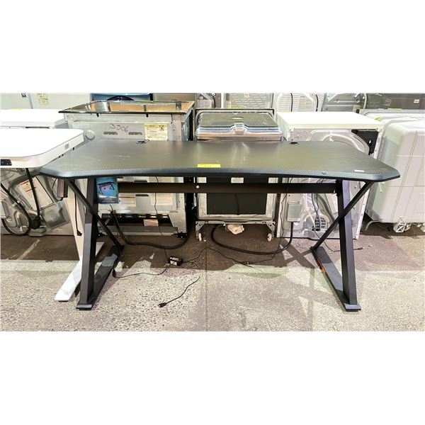 DPS GAMING DESK (COSMETIC DAMAGE, MISSING PIECES, UNKNOWN WORKING CONDITION)