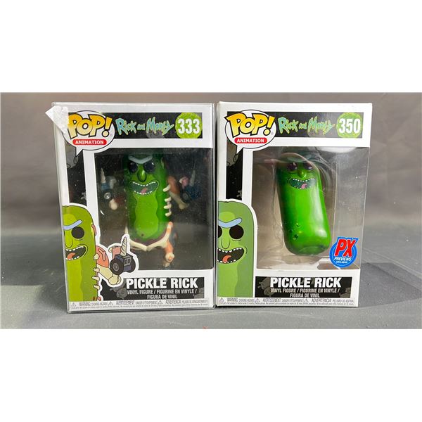 RICK AND MORTY PICKLE RICK FUNKO POPS 333 AND 350