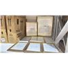 Image 2 : LOT OF 20 NEW SIX PIECE PICTURE FRAME SETS GOLD FRAMES