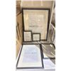 Image 2 : LOT OF 25 PIECE PICTURE FRAME SETS GRAPHITE FRAME