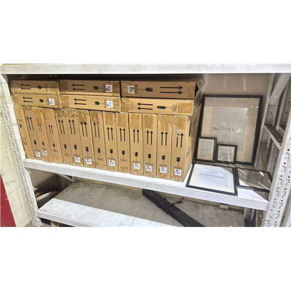 LOT OF 25 PIECE PICTURE FRAME SETS GRAPHITE FRAME