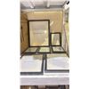 Image 2 : LOT OF 27 PIECE PICTURE FRAME SETS BLACK FRAME