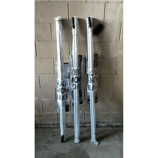 3 NEW SNOW ROOF RAKES