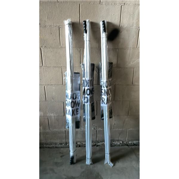 3 NEW SNOW ROOF RAKES