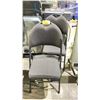 Image 2 : 3 FOLDING METAL & FABRIC CHAIRS