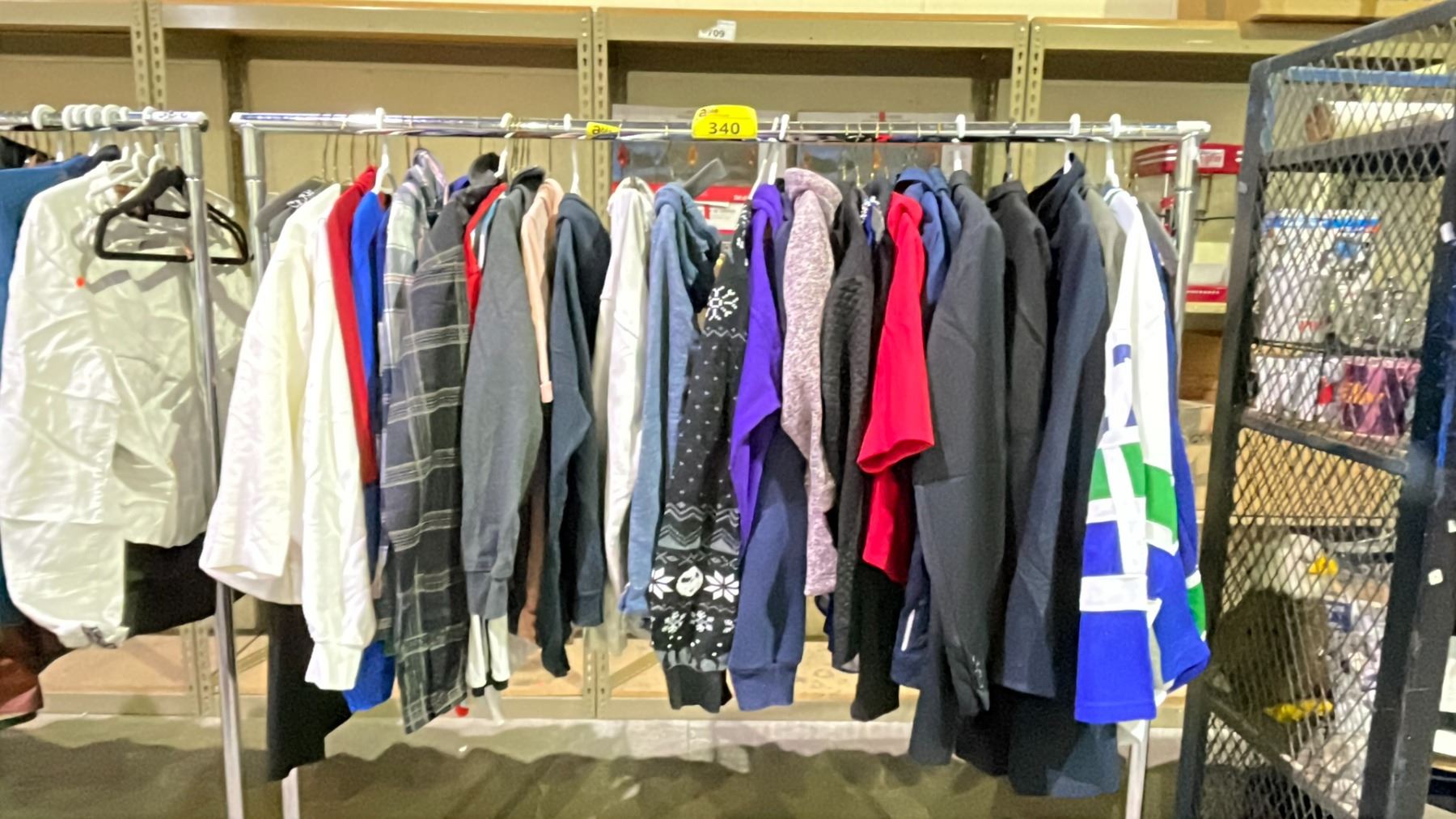 RACK OF ASSORTED CLOTHING (RACK NOT INCLUDED) - Able Auctions