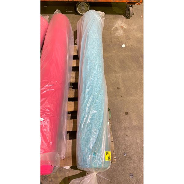 INDUSTRIAL ROLL OF FABRIC MEANT FOR LARGE RUNS OF ATHLETIC CLOTHING PEACOCK BLUE