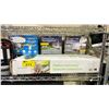 Image 2 : SHELF OF ASSORTED ITEMS INCLUDING; CAR VACUUMS, PLATFORM YARD SWING, SOLAR LED FLOODLIGHTS & MORE