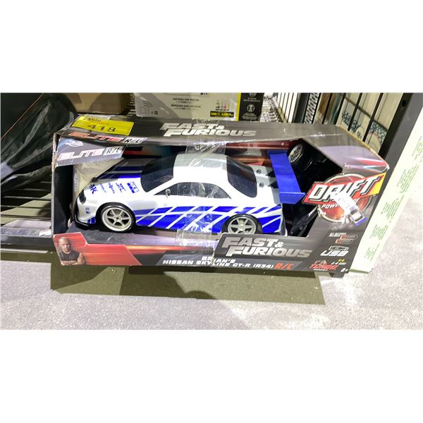ELITE RC FAST & FURIOUS BRIAN'S NISSAN SKYLINE GTR WITH REMOTE (UNKNOWN WORKING CONDITION, MAY BE