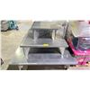 Image 2 : PORTABLE 3-TIER METAL CLOTHING DISPLAY TABLE 60" X 60"