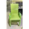 Image 2 : 4 GREEN PATIO CHAIRS