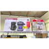 Image 1 : SHELF OF ASSORTED ITEMS INCLUDING; SUNBEAM 12 CUP SWITCH COFFEEMAKER, INSTANT POT ULTRA 10-IN-1