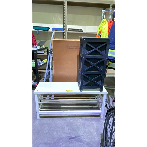 3 TIER SHOE RACK & 3 DRAWER STORAGE UNIT