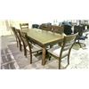 Image 2 : DINING TABLE & 8 DINING CHAIRS (COSMETIC DAMAGE)