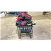 Image 2 : 4 WHEEL FOLDING WAGON WITH ASSORTED BAG CONTENTS (CONDITION ISSUES)