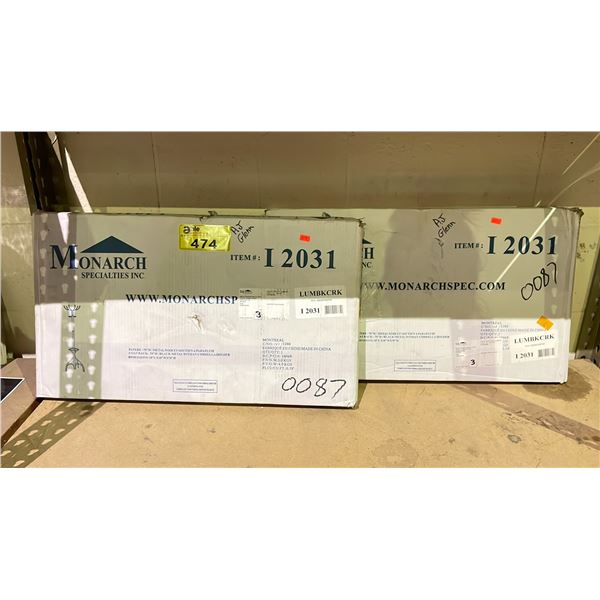 2 MONARCH SPECIALTIES COAT RACKS