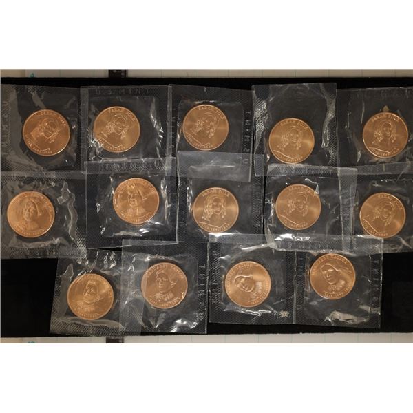 14 FIRST SPOUSE UNC BRONZE METALS. 6-MARGARET