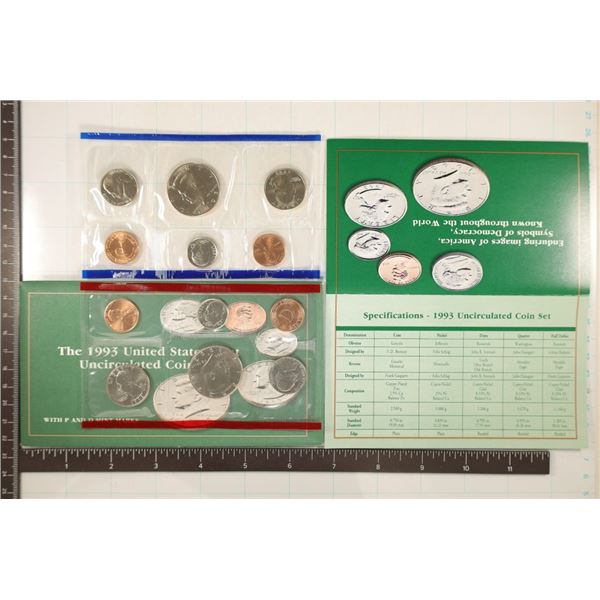 1993 US MINT SET (UNC) P/D (WITH ENVELOPE) AND