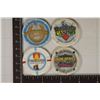 Image 1 : 4-$1 PLASTIC CASINO GAMING CHIPS: PONDERAY CASINO,
