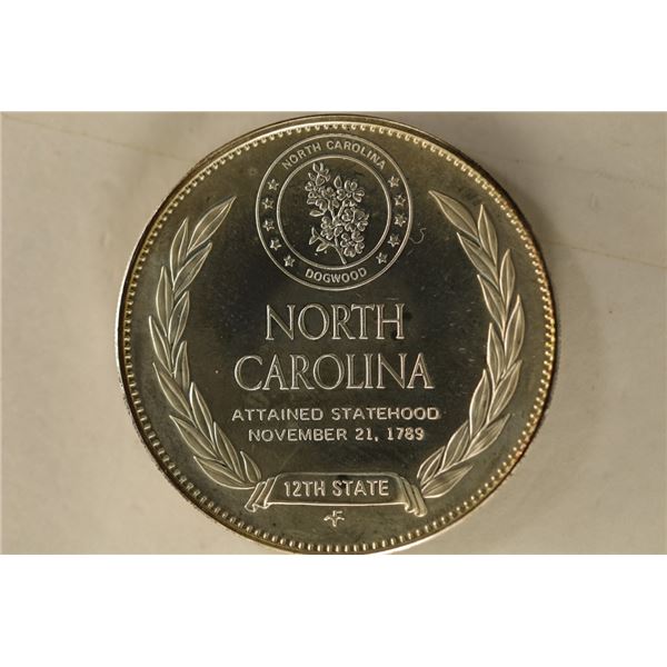 14.1 GRAMS STERLING SILVER "NORTH CAROLINA" STATE