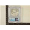 Image 2 : 2001 AMERICAN SILVER EAGLE ICG MS70 1 OZ. SILVER