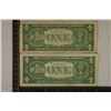 Image 2 : 2-1957 US $1 STAR NOTE SILVER CERTIFICATES BLUE