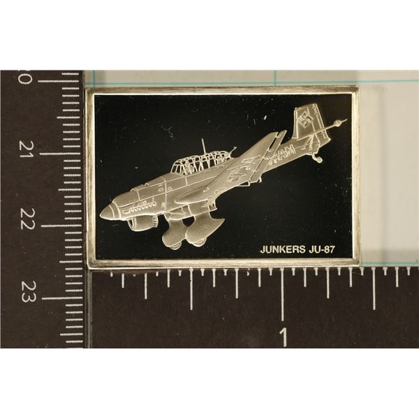 .60 TROY OZ. PROOF STERLING SILVER AIRPLANE INGOT