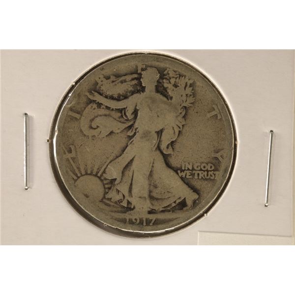 1917-S SILVER WALKING LIBERTY HALF DOLLAR