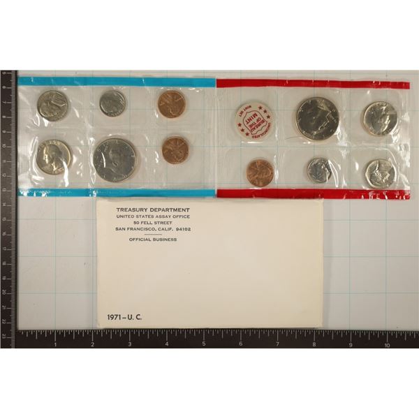 1971 US MINT SET (UNC) P/D/S (WITH ENVELOPE)