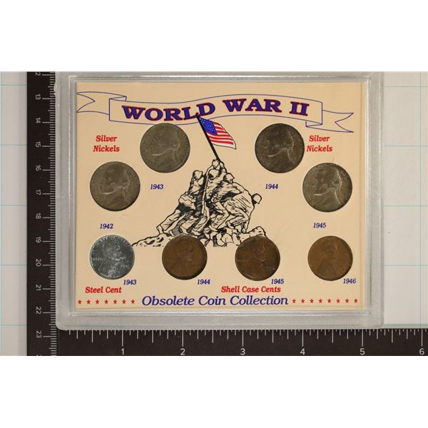 WWII OBSOLETE COIN COLLECTION CONTAINS: