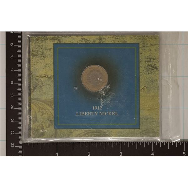 1912 LIBERTY "V" NICKEL YEAR OF THE TITANIC IN